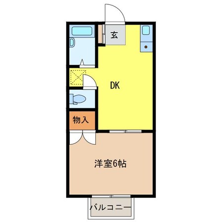 リラハイツの物件間取画像